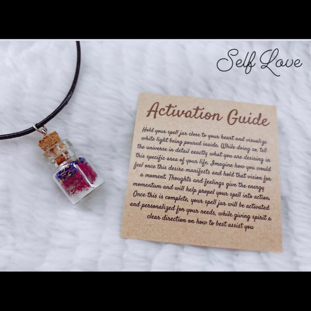 Self Love Spell Jar Necklace